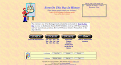 Desktop Screenshot of born-on-this-day.com