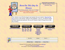 Tablet Screenshot of born-on-this-day.com